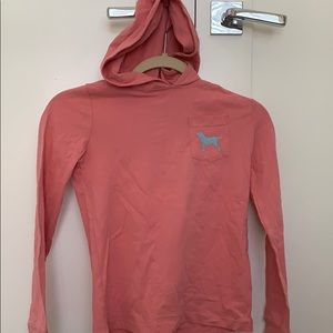 Pink black dog long sleeve tee